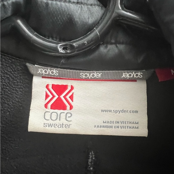 Spyder Black Zip Up Core Sweater Jacket Women’s Size Medium - Picture 2 of 3